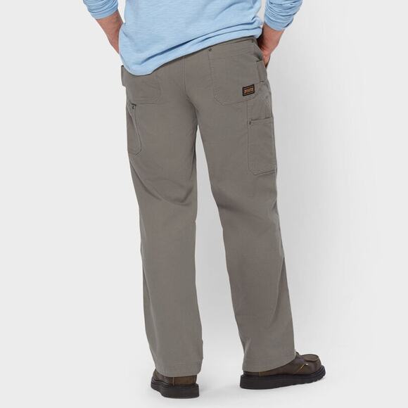 Duluth Trading 35x34 Gray Canvas Relaxed Fit D-Flex Fire Hose Carpenter Pants - Picture 1 of 14